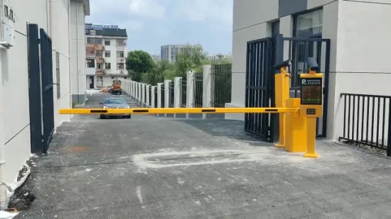 Puerta de barrera recta de pluma eléctrica resistente con sistema de gestión de peaje de bloqueo de estacionamiento de automóviles