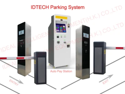 Sistema de estacionamiento inteligente Non-Stop con lector RFID y puerta de barrera
